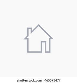 Facebook go home Icon Vector. Homepage Graphic. Social Media User Interface Sign. Flat Illustration. FB UI Symbol. 2016 Design