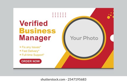 Facebook header banner template corporate business promotion