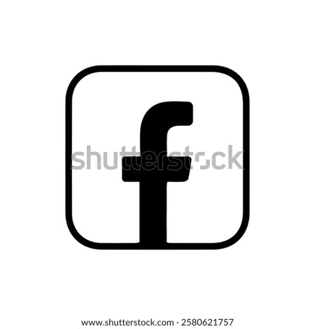 Facebook icon social media platform background