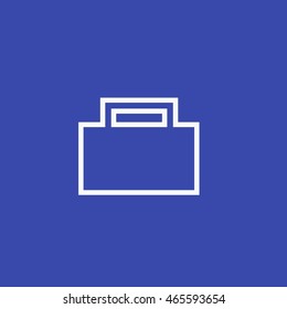 Facebook Job information Icon Vector. Case Graphic. Work Social Media User Interface Sign. Flat Illustration. FB UI Symbol. 2016 Design