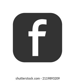 Facebook logo. Social media logo, Facebook icon. Facebook Vector illustration eps 10