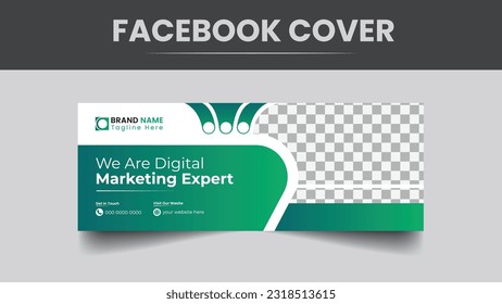 facebook marketing business page cover template design