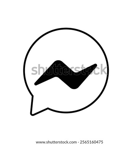 Facebook Messenger Icon Vector - Free Download