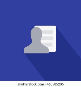 Facebook My Profile Icon Vector. Social Media Sign. FB UI Element. User Interface Symbol. 2016 Design