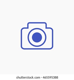 Facebook Post Photo Icon Vector. Camera Graphic. Social Media User Interface Sign. Share Picture flat Illustration. FB UI Symbol. 2016 Design