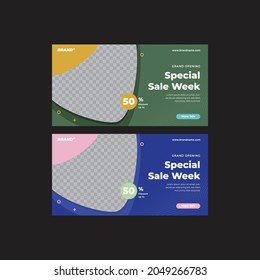 Facebook Social Media Marketing Ads Digital Content Template Design