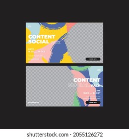 Facebook Social Media Marketing Ads Digital Content Template Design 2022
