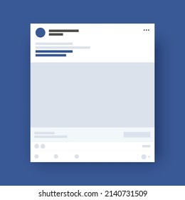 Facebook Social Media Template Mockup Simple Page Profile