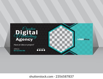 Plantilla de diseño de banners de la portada de la línea de tiempo de Facebook para una organización de negocios o de marketing. Plantilla de banner y diseño de banner web.