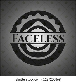 Faceless black badge