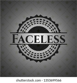 Faceless black badge