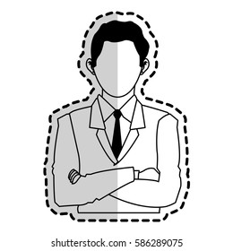 faceless businessman icon image 