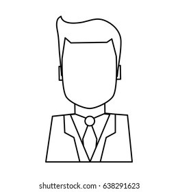 faceless businessman icon image 