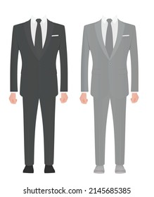 Faceless Businessman Suit Vector Stock Vector (Royalty Free) 2145685385 ...