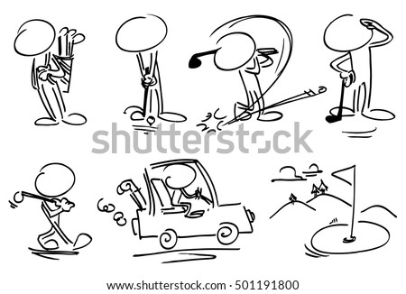 Similar – Image, Stock Photo Anonymous golfer at a golf course