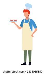 faceless chef barbecue food