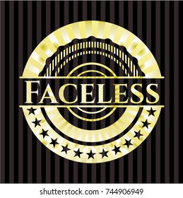 Faceless gold badge