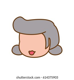 faceless grandmother elder head