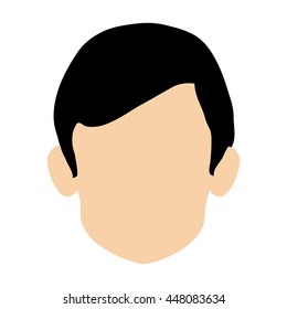 faceless head of man icon