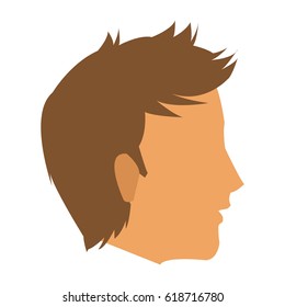 faceless head of man icon