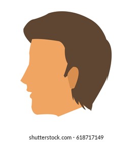 faceless head of man icon
