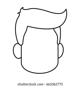 faceless head of man icon image 