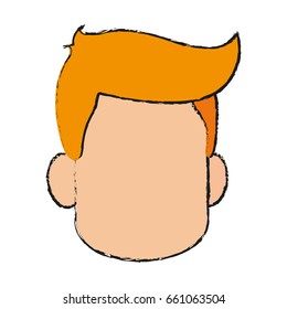 faceless head of man icon image 