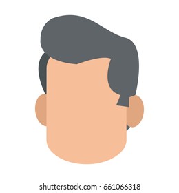 faceless head of man icon image 