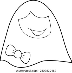faceless hijab kids with smile vector