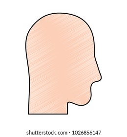 Faceless human character