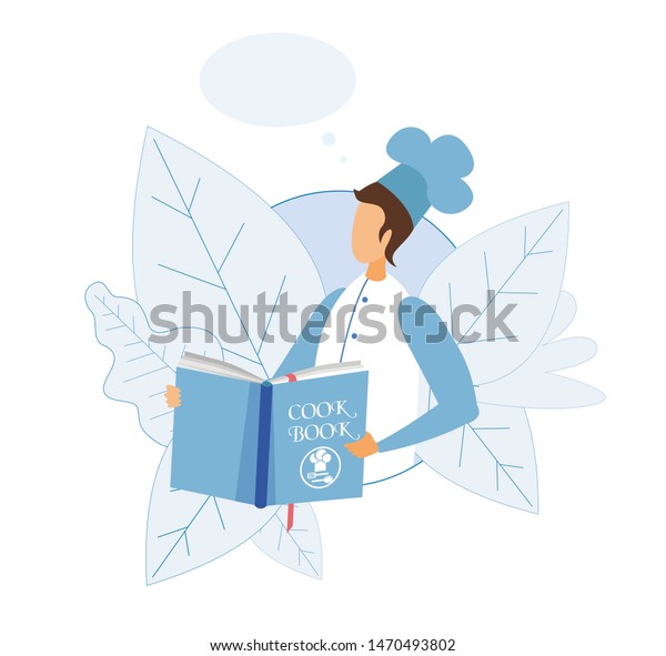 Faceless Male Chef Uniform Holding Cook Stock Vector Royalty Free