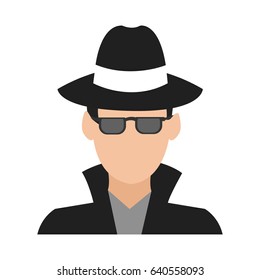 faceless man avatar icon image 