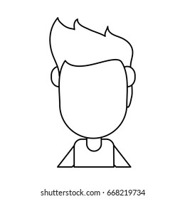 faceless man avatar icon image 