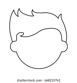 faceless man avatar icon image 