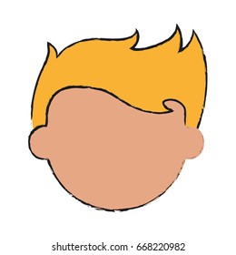 faceless man avatar icon image 