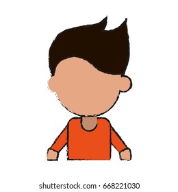 faceless man avatar icon image 