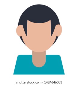 Faceless man avatar profile isolated vector illustration graphic design
