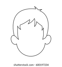 faceless man cartoon icon image 