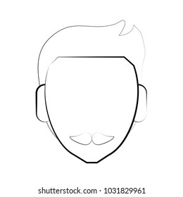 Faceless man character