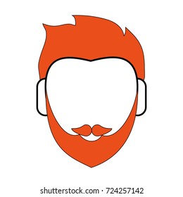Faceless man character
