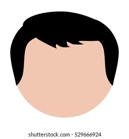 faceless man head  icon image vector illustration design 
