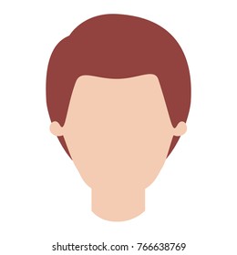 faceless man with short hair in colorful silhouette