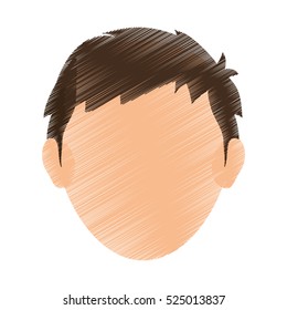 Faceless men cartoon icon vector illustration graphic design