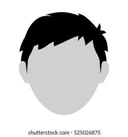 Faceless men cartoon icon vector illustration graphic design