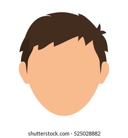 Faceless men cartoon icon vector illustration graphic design