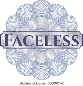 Faceless money style rosette