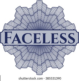Faceless money style rosette