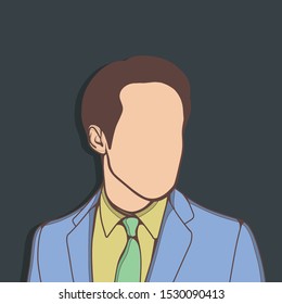 Faceless Portrait of The Attractive Businessman