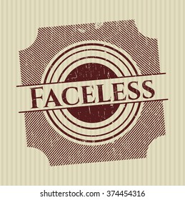 Faceless rubber stamp