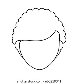 faceless woman avatar icon image 